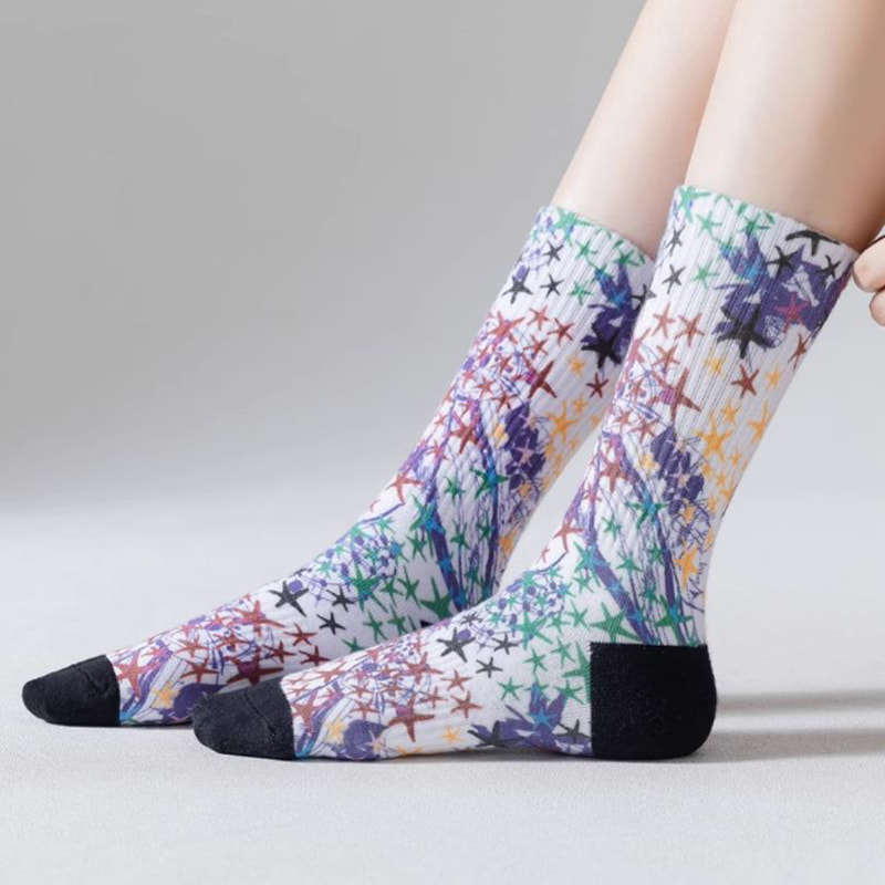 Technológia 3D tlače pre jarné a letné ponožky, dlhé ponožky mužov, dámske stredozápadne, európske a americké pouličné športy, bavlnené ponožky, graffiti trendy ponožky Technológia 3D tlače pre jarné a letné ponožky, dlhé ponožky mužov, dámske stredozápadne, európske a americké pouličné športy, bavlnené ponožky, graffiti trendy ponožky