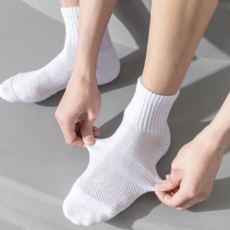 Ponožky pánske jarné a jesenné uteráky spodná športová bavlnená ponožky profesionálne bežiace ponožky